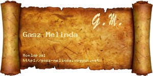 Gasz Melinda névjegykártya